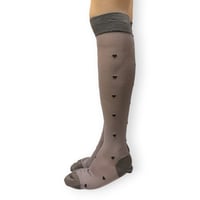 Heart dot sheer kh socks/babaco