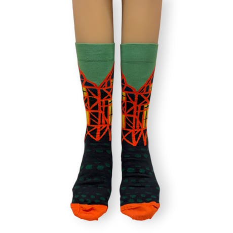 Colombage Avocado Socks 25cm～27cm/Bonne Maison