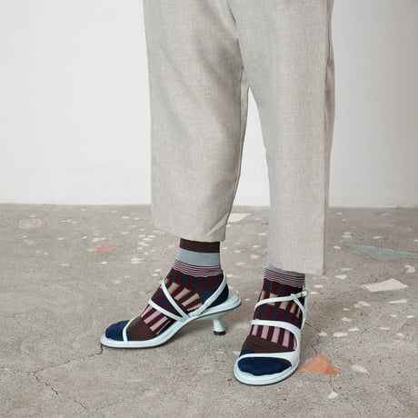 BORDER STRIPE SOCKS/TRICOTÉ