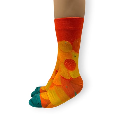 Vermilion Citrus Socks/Bonne Maison