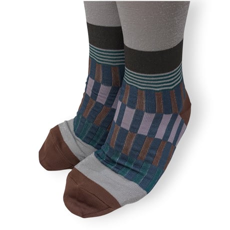 BORDER STRIPE SOCKS/TRICOTÉ