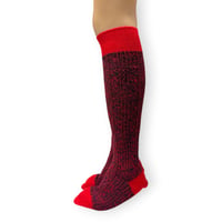 Melange Cable Knee High Socks/babaco