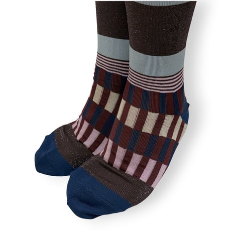 BORDER STRIPE SOCKS/TRICOTÉ