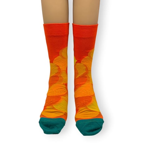 Vermilion Citrus Socks/Bonne Maison