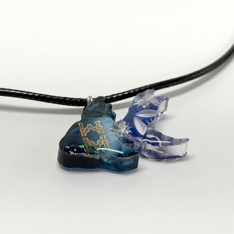 【一点もの】切子風金魚の麻雀和ネックレス｜一条いろは 神風製作所