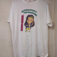 井上貴子 当時モノイラストTシャツ（井上貴子直筆サイン入り）Lサイズ
