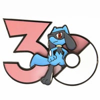 中国ポケモンセンターグッズ ポケモン30周年記念ロゴ マグネット リオル