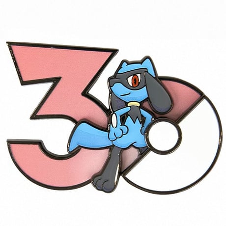 中国ポケモンセンターグッズ ポケモン30周年記念ロゴ マグネット リオル
