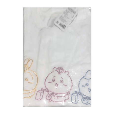 海外ちいかわグッズ CHIIKAWA in KOREA 刺繍Tシャツ【韓服 うさぎ・ちいかわ・ハチワレ(刺繍)】