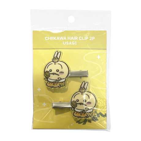 海外ちいかわグッズ CHIIKAWA in KOREA ヘアクリップ 2個セット【うさぎ】