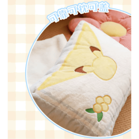 【中国限定】 ポケモン ポケピース ピカチュウ クッション＆ブランケット 2WAY【HOLLY BOX】