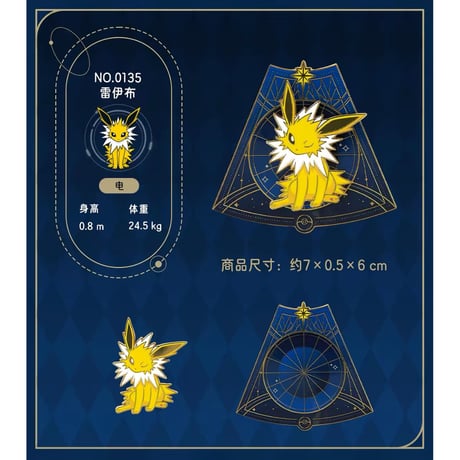 ポケモン 中国ポケモンセンター イーブイ星空シリーズ マグネット 全9種コンプリートセットBOX
