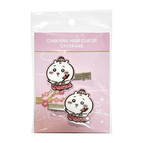 海外ちいかわグッズ CHIIKAWA in KOREA ヘアクリップ 2個セット【ちいかわ】