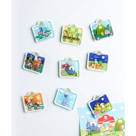 【海外イベント会場限定】ポケモン 韓国限定 「ぽこ あ ポケモン」×MUSINSA Pokémon Pokopia 【アクリルマグネット（全9種・種類を選べる1個）】
