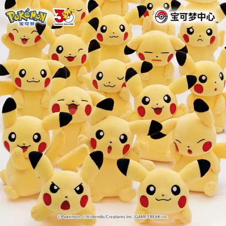 海外ポケモングッズ 中国限定 30周年記念シリーズ ピカチュウ ぬいぐるみ 【1～15】
