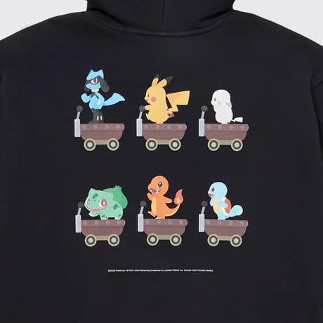 ポケモン 韓国限定 「ぽこ あ ポケモン」×MUSINSA Pokémon Pokopia 【みんなでトロッコ パーカー】