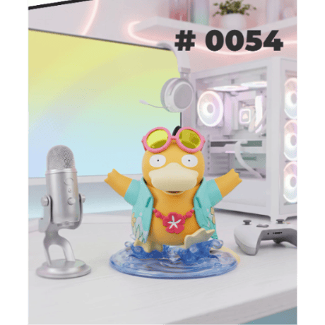 【外箱潰れの場合がございます】 海外ポケモングッズ Pokémon × HOLLYBOX ポケモンユナイト ホロウェアフィギュア 【ビーチスタイルコダック】