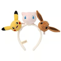 ポケモン 中国ポケモンセンター 「随心搭配」シリーズ ぬいぐるみカチューシャ 【ピカチュウ＆イーブイ＆ミュウ】