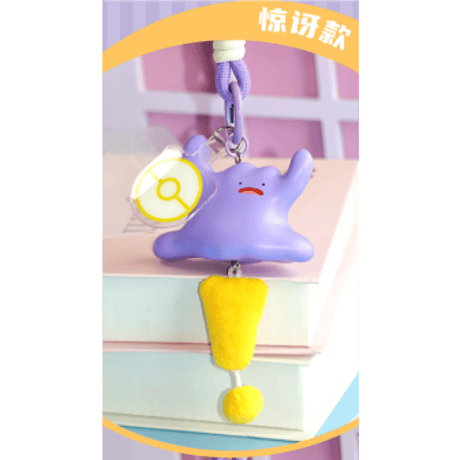 【外箱潰れの場合がございます】 海外ポケモングッズ Pokémon × HOLLYBOX メタモン 今日の気分シリーズ ストラップ 【4個セット】