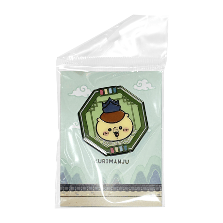 海外ちいかわグッズ CHIIKAWA in KOREA ピンバッジ【くりまんじゅう】
