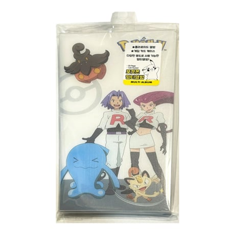 ポケモン 韓国公式グッズ feelbox カードマルチアルバム 120枚収納【ロケット団＆ミミッキュ】