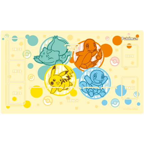 ポケモンカード 韓国限定 冒険のはじまり ピカチュウ・フシギダネ・ヒトカゲ・ゼニガメ プレイマット