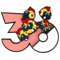 中国ポケモンセンターグッズ ポケモン30周年記念ロゴ マグネット タイレーツ