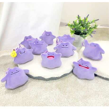 海外ポケモングッズ ポケモン × NOORI PLUS 韓国限定 きのみもぐもぐメタモン カラビナ付きマスコット