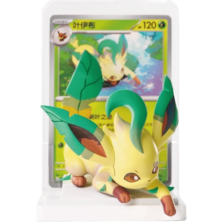 【カードは付属しません】ポケモンカード 海外BOX封入 カードイラストフィギュアコレクション 【リーフィア】