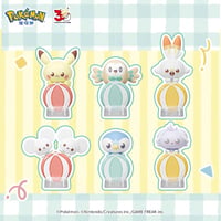 ポケモン 海外限定ポケモングッズ HOLLY BOX × ポケピース ちょこんとバルーン マスコットフィギュア 6種セット 【ピカチュウ/イッカネズミ/ポッチャマ/ヒバニー/モクロー/ニャスパー】