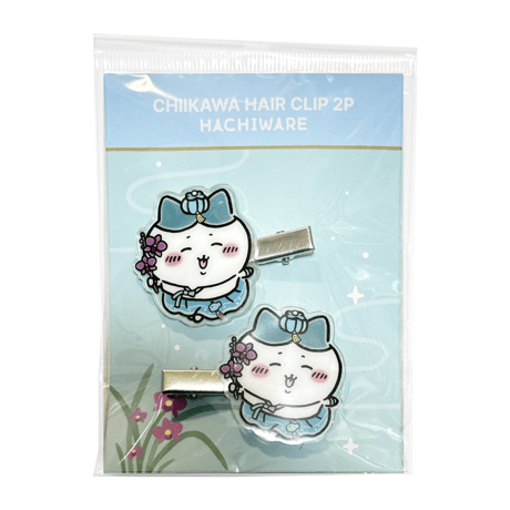 海外ちいかわグッズ CHIIKAWA in KOREA ヘアクリップ 2個セット【ハチワレ】