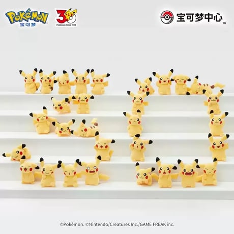 海外ポケモングッズ 中国限定 30周年記念シリーズ ピカチュウ ぬいぐるみ 【16～30】