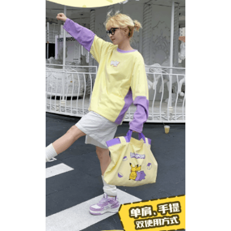 海外ポケモングッズ Pokémon × HOLLYBOX トートバッグ 【メタモン(紫)】