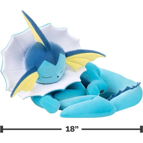 海外ポケモングッズ Jazwares おやすみぬいぐるみ 【シャワーズ／18インチ・約46cm】