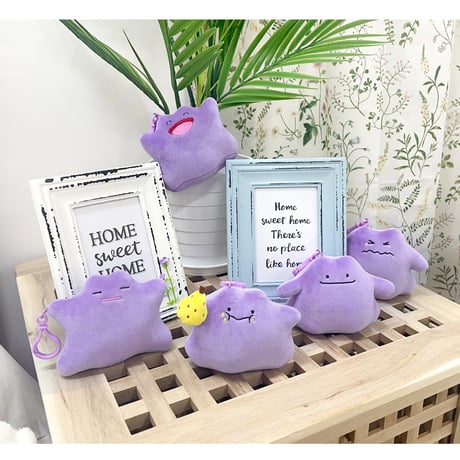 海外ポケモングッズ ポケモン × NOORI PLUS 韓国限定 きのみもぐもぐメタモン カラビナ付きマスコット