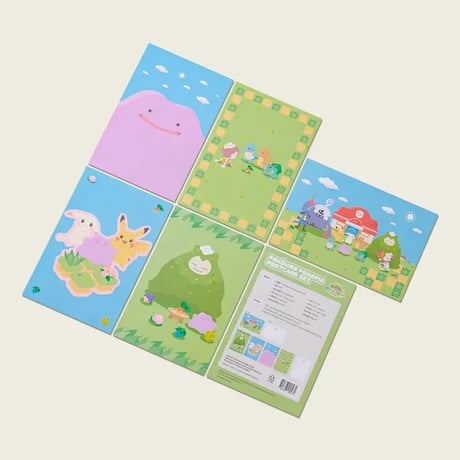 ポケモン 韓国限定 「ぽこ あ ポケモン」×MUSINSA Pokémon Pokopia 【ポストカードセット】