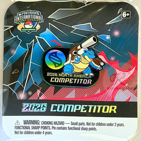 ポケモンカード 2026 North America International Championships 選手用ピンバッジ メガカメックス
