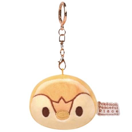 海外ポケモングッズ ポケモン × 3RD ROUND 韓国 ポケピース パンケーキ風 キーリング 【ピカチュウ・モクロー・ポッチャマ・ゴンベ】