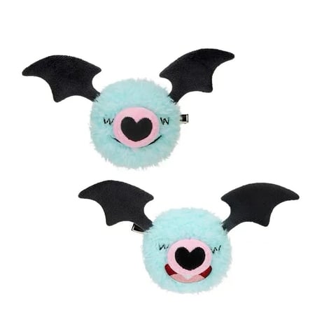ポケモン 中国ポケモンセンター 「“蝠”到我家」シリーズ ぬいぐるみヘアクリップ2個セット 【コロモリ】
