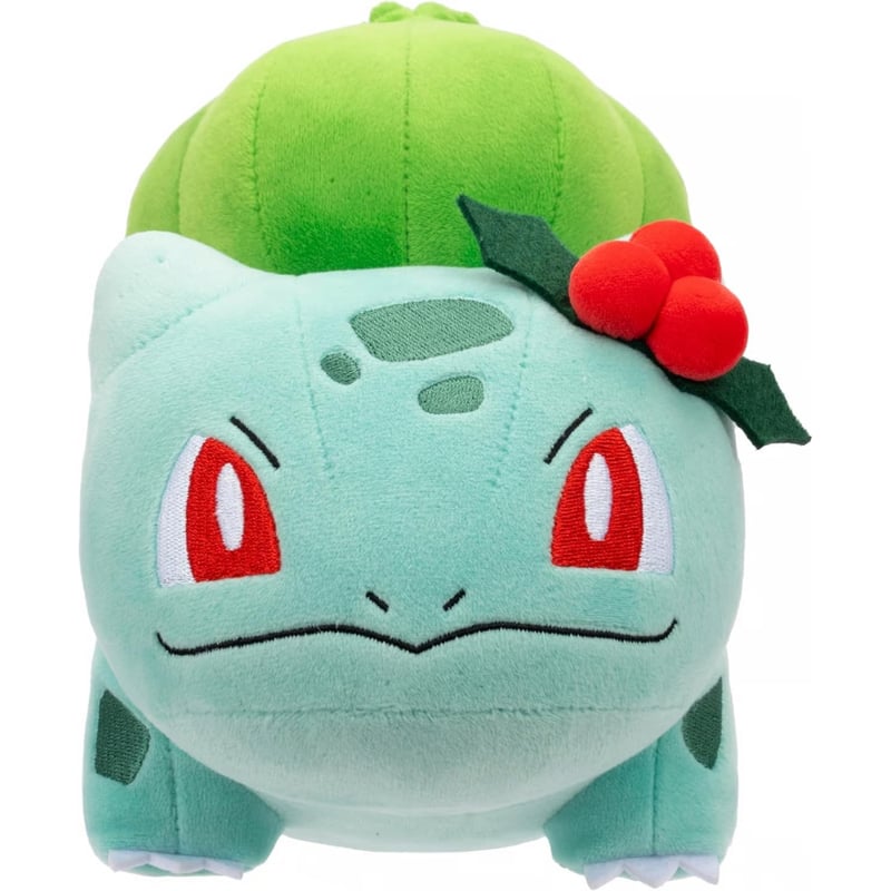 海外ポケモングッズ Jazwares クリスマスぬいぐるみ 【フシギダネ／8