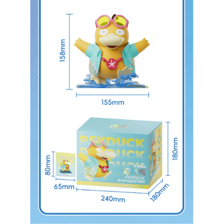 【外箱潰れの場合がございます】 海外ポケモングッズ Pokémon × HOLLYBOX ポケモンユナイト ホロウェアフィギュア 【ビーチスタイルコダック】