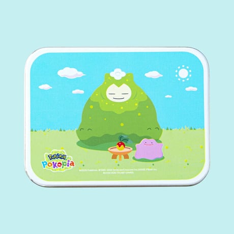 ポケモン 韓国限定 「ぽこ あ ポケモン」×MUSINSA Pokémon Pokopia 【こけむしカビゴンの缶ケース入りフレークシール】