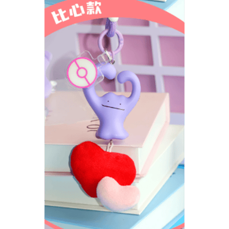 【外箱潰れの場合がございます】 海外ポケモングッズ Pokémon × HOLLYBOX メタモン 今日の気分シリーズ ストラップ 【4個セット】