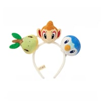 ポケモン 中国ポケモンセンター 「随心搭配」シリーズ ぬいぐるみカチューシャ 【ナエトル＆ヒコザル＆ポッチャマ】