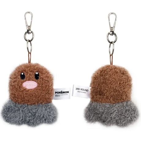 海外ポケモングッズ ポケモン × 3RD ROUND 韓国限定 ぺたんこぬいぐるみ 【ディグダ・ソーナンス・タマザラシ・フワンテ・ミニーブ・ウミディグダ】