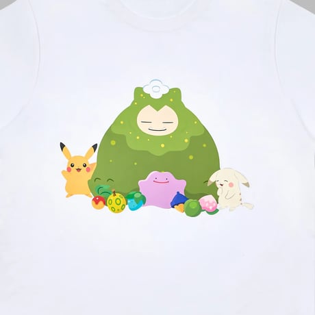 ポケモン 韓国限定 「ぽこ あ ポケモン」×MUSINSA Pokémon Pokopia 【カビゴン（こけむし） 半袖Tシャツ】