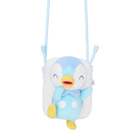 ポケモン 中国ポケモンセンター 水波相伴シリーズ ぬいぐるみ付きスマホショルダー 【ポッチャマ】 / Piplup Plush Phone Shoulder Pouch