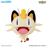 【ほつれ等がある場合がございます】 bilibili Goods × Pokémon 超开心UWAシリーズ ぬいぐるみバッグ 【ニャース】
