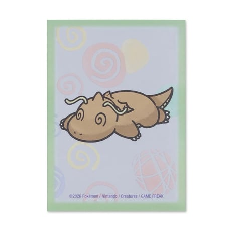 ポケモンカード 海外ポケモンセンター カイリュー ちからつきた 【デッキシールド（65枚入り）】