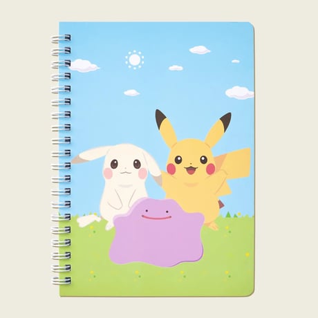 ポケモン 韓国限定 「ぽこ あ ポケモン」×MUSINSA Pokémon Pokopia 【リングノート（メタモン＆ピカチュウ＆うすチュウ）】